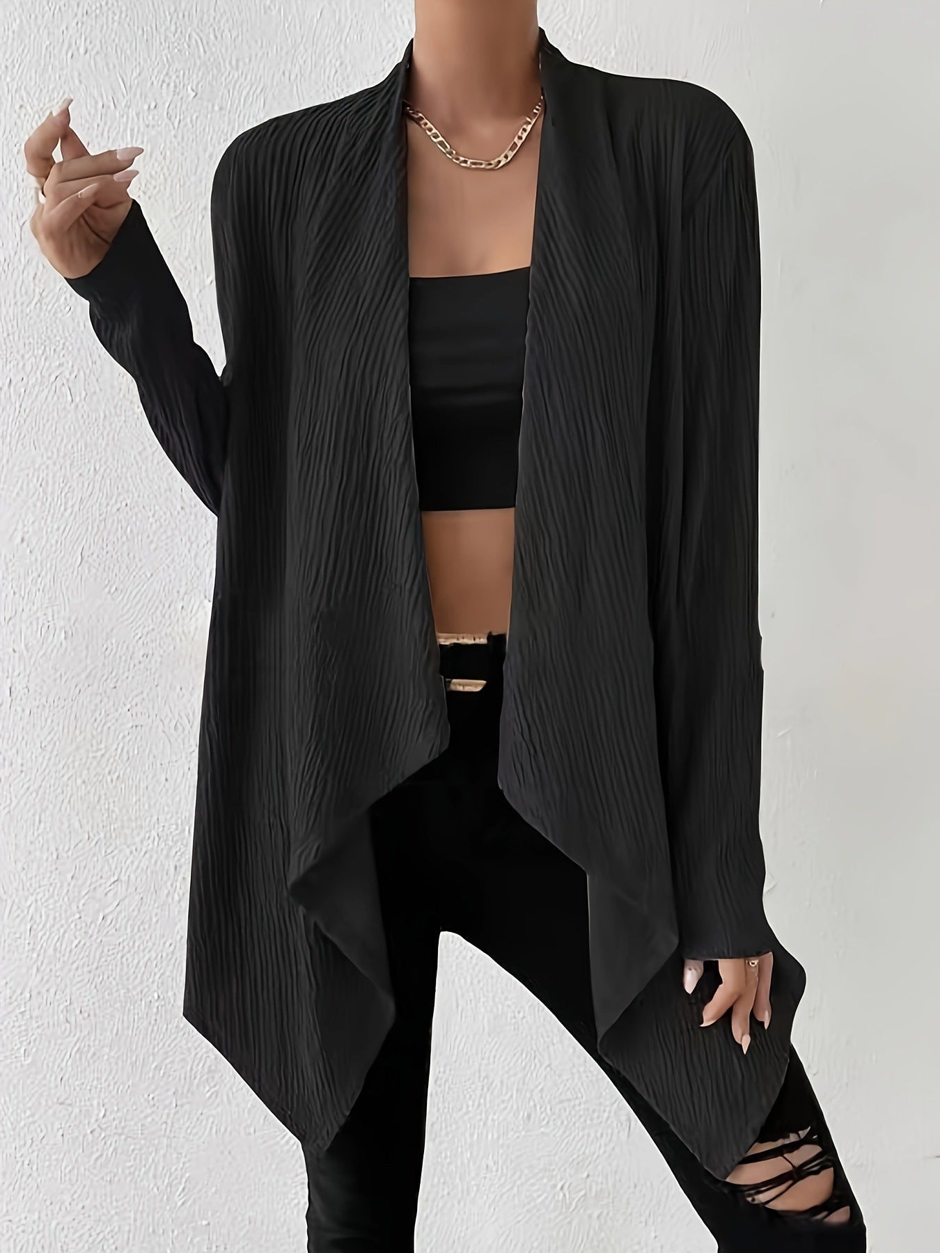 Women's wrap jacket in a casual style with a structured design NOVAE