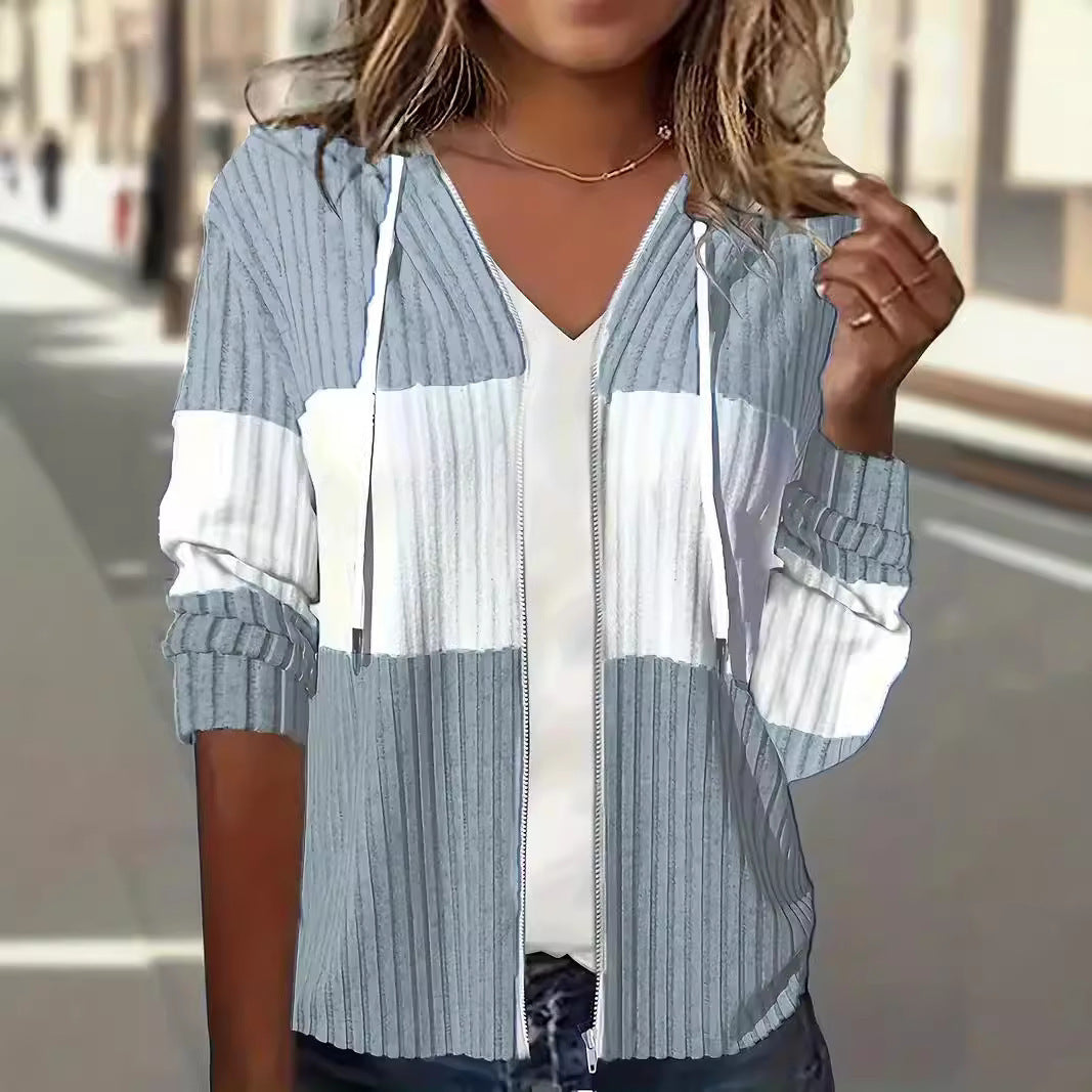 Women's Urban Cardigan with Zipper and Hood NOVAE