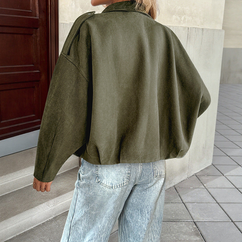 Women's oversized jacket with a relaxed fit and robust material NOVAE