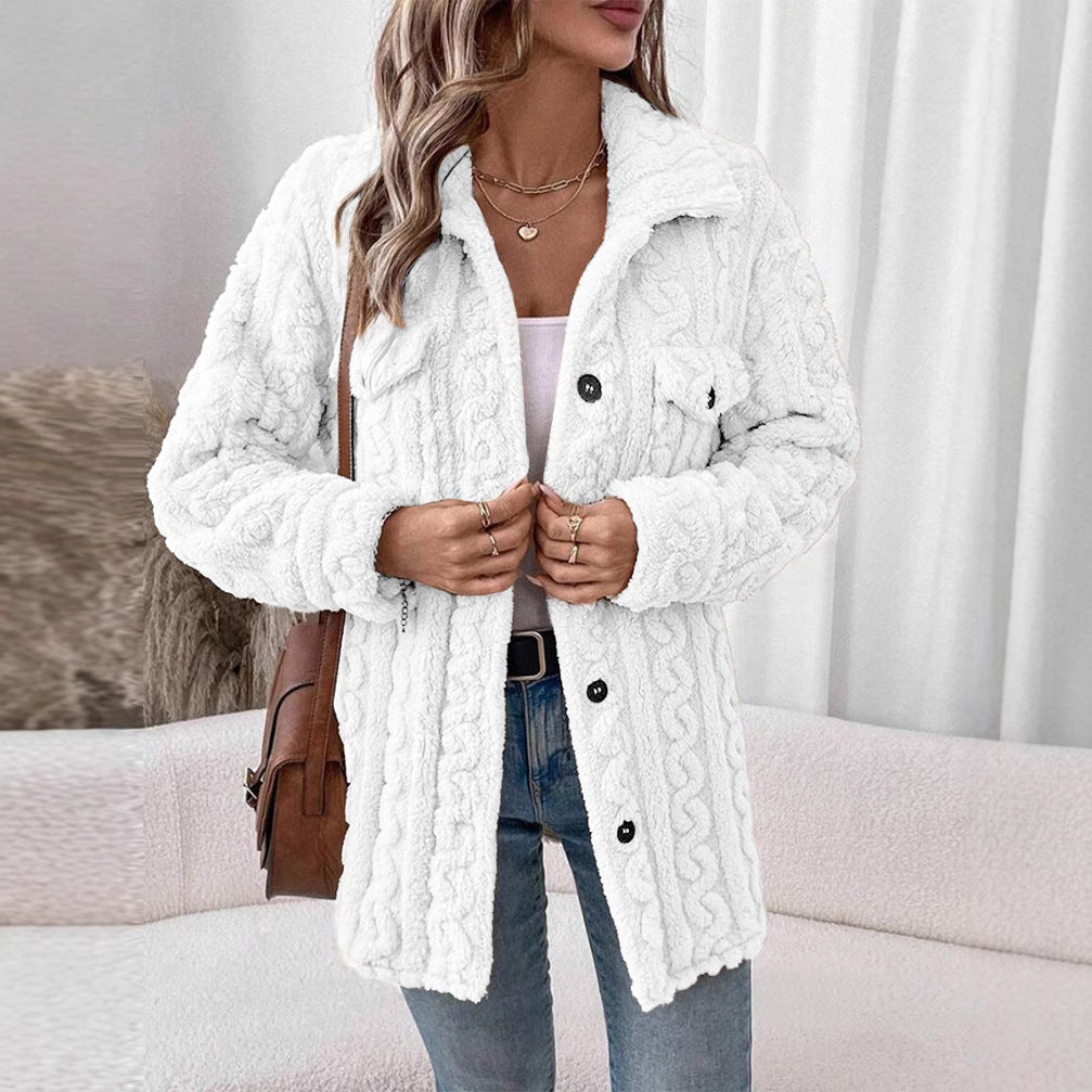 Women's structured cardigan with patch pockets NOVAE