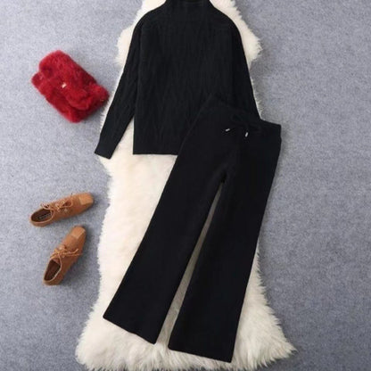 Women's set consisting of a knitted sweater and wide-leg trousers NOVAE