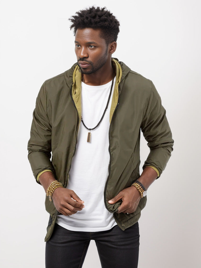 Men's lightweight transitional jacket with practical pockets NOVAE