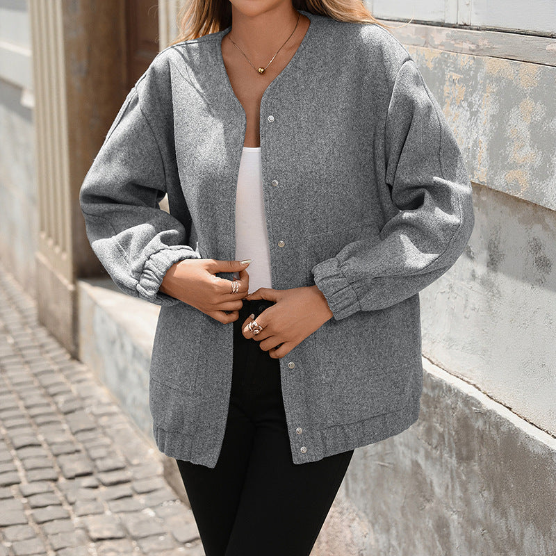 Women's oversized wool mix jacket NOVAE