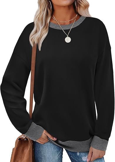 Women's comfortable sweatshirt with raglan sleeves and decorative collar NOVAE