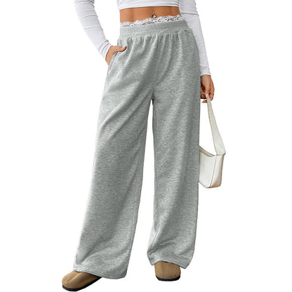 Women's Comfortable and Casual Long Trousers with Elastic Waistband NOVAE