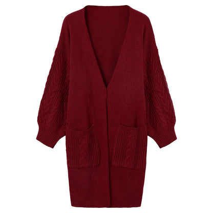 Women's cozy cardigan with pockets NOVAE