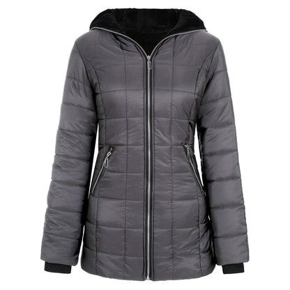 Women's sporty functional jacket with hood and insulating lining NOVAE