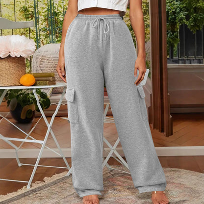 Women's cargo trousers with a relaxed fit and elasticated waistband NOVAE