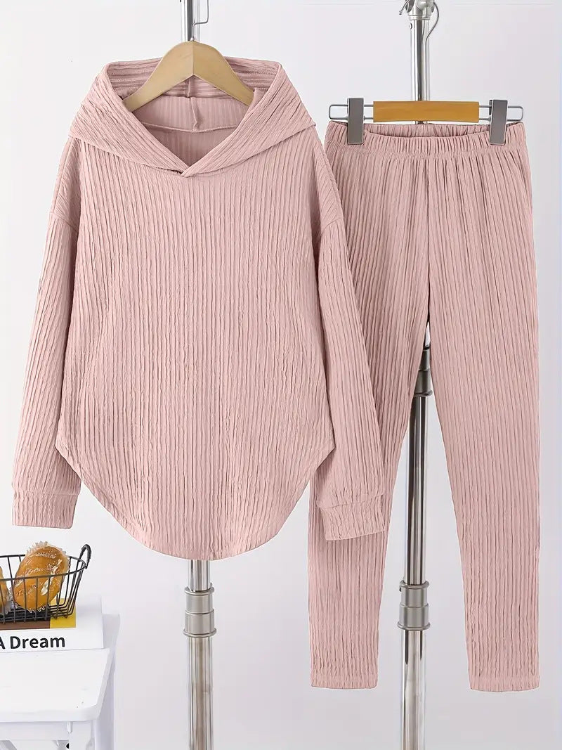Women's casual sweatshirt and pants set with structured design NOVAE