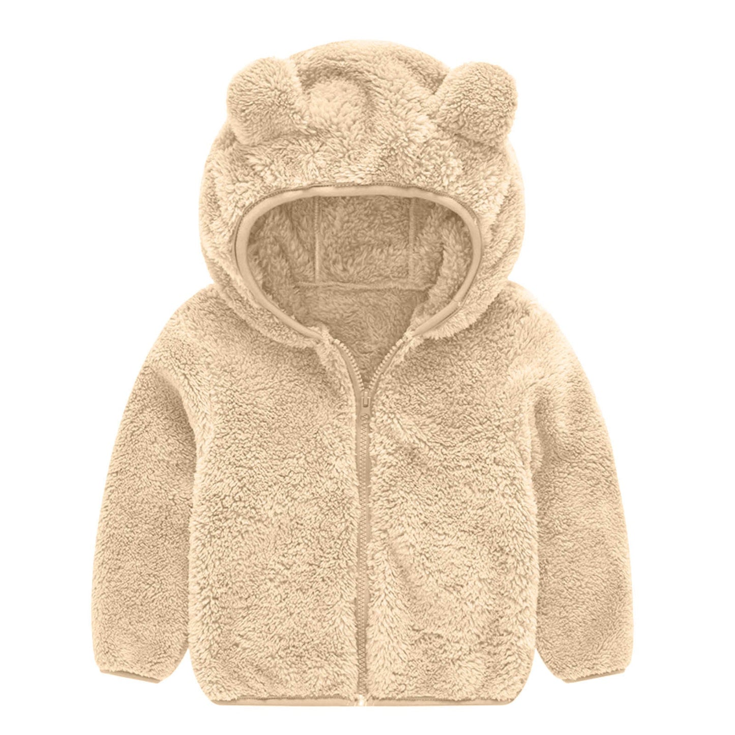 Women's fleece jacket with cute bear ear design NOVAE