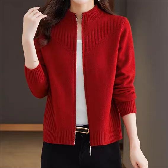 Women's cardigan with high collar NOVAE