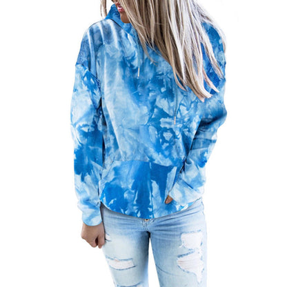 Women's hoodie with unique batik pattern NOVAE