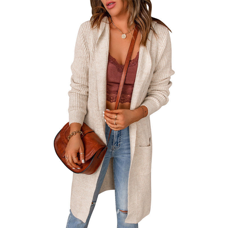 Women's cardigan in a casual oversized style with pockets NOVAE