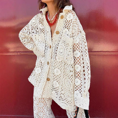 Women's modern crochet jacket NOVAE