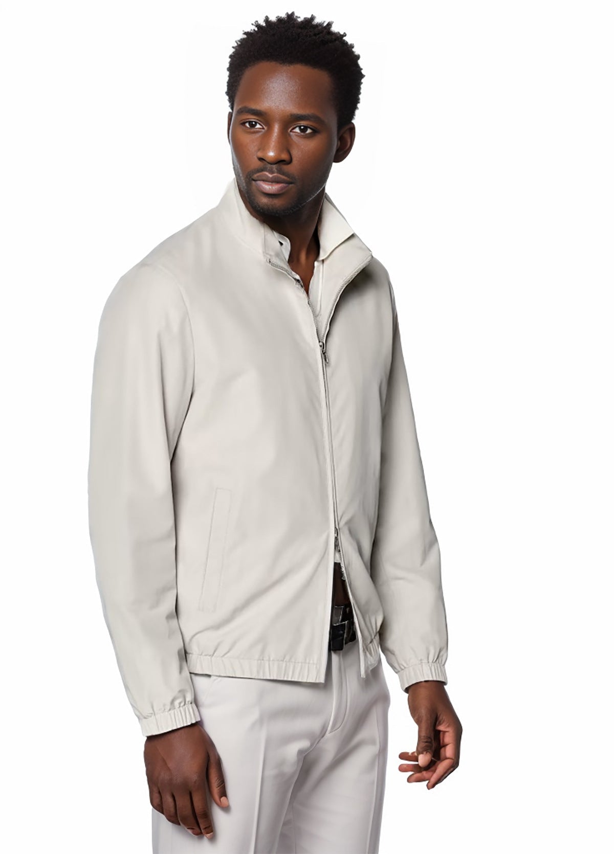 Men's lightweight transitional jacket with high collar NOVAE