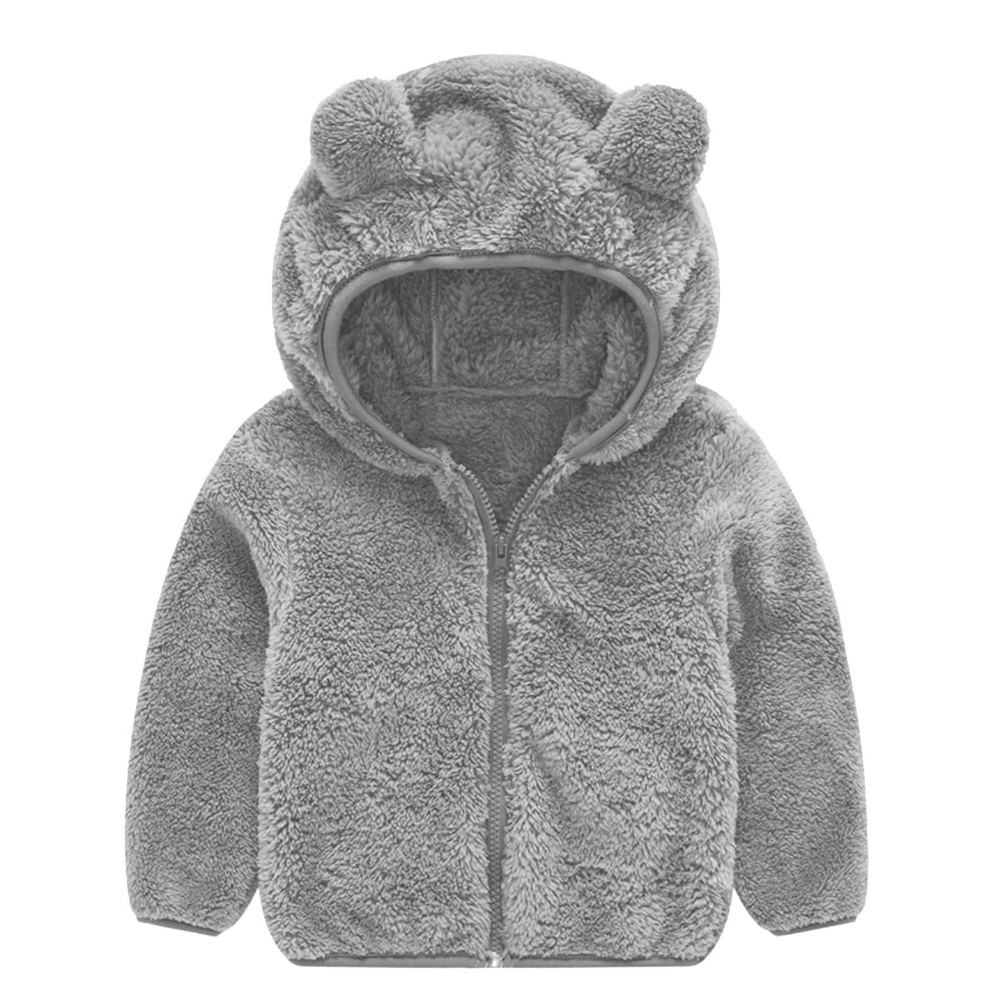 Women's fleece jacket with cute bear ear design NOVAE