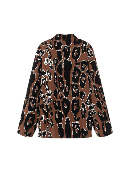 Women's casual animal print sweater NOVAE