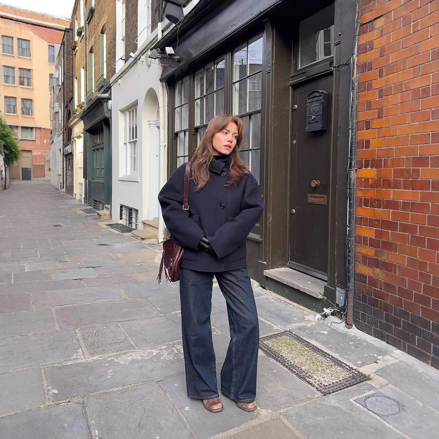 Women's oversized wool jacket NOVAE