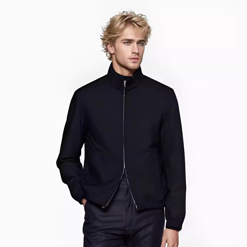 Men's lightweight transitional jacket with high collar NOVAE