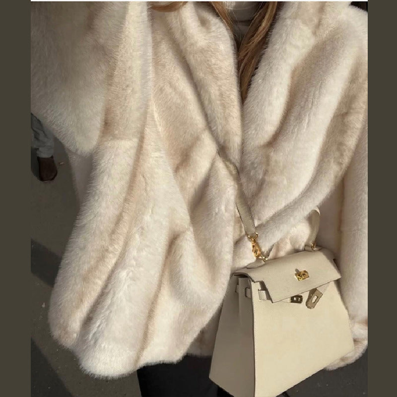 Women's Cozy Oversized Fur Jacket NOVAE