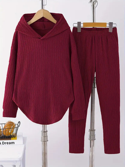 Women's casual sweatshirt and pants set with structured design NOVAE