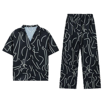 Women's comfortable jumpsuit with modern graphic design NOVAE