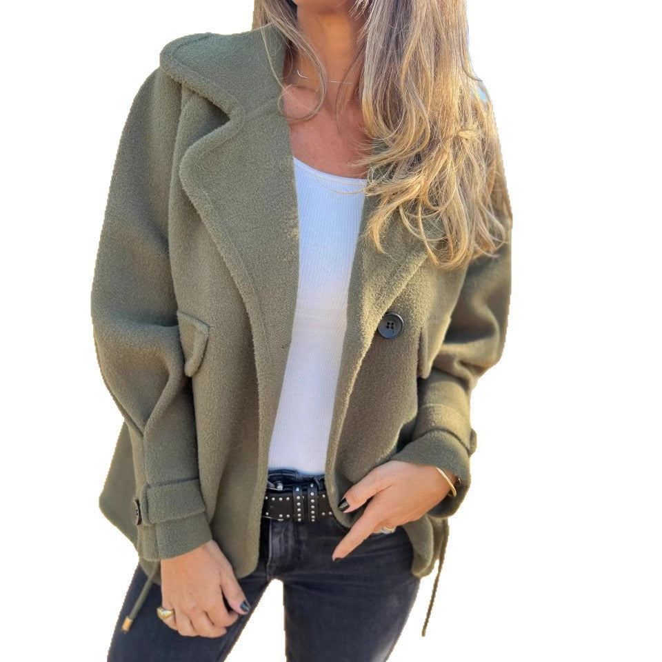 Women's cozy oversized wool jacket NOVAE