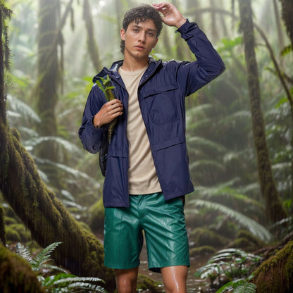 Men's lightweight and breathable outdoor jacket with hood NOVAE