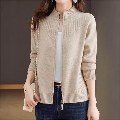 Women's cardigan with high collar NOVAE