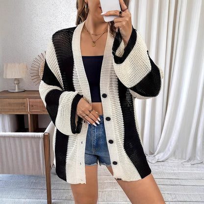 Women's cardigan in a light mesh design NOVAE