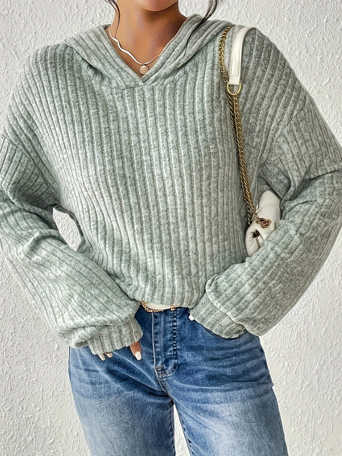 Women's ribbed hoodie NOVAE