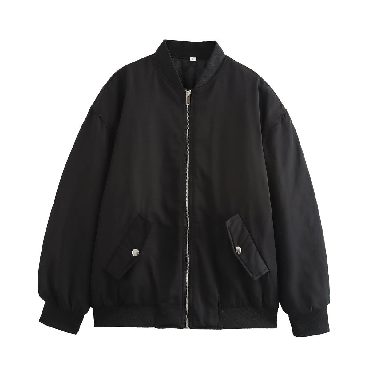 Women's casual bomber jacket with elasticated waistband and practical pockets NOVAE