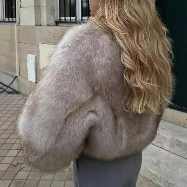 Women's Cozy and Elegant Faux Fur Jacket NOVAE