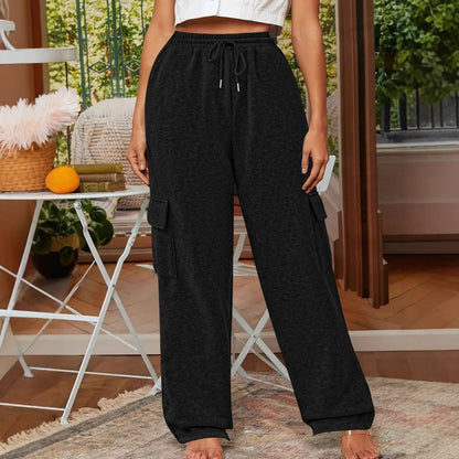 Women's cargo trousers with a relaxed fit and elasticated waistband NOVAE