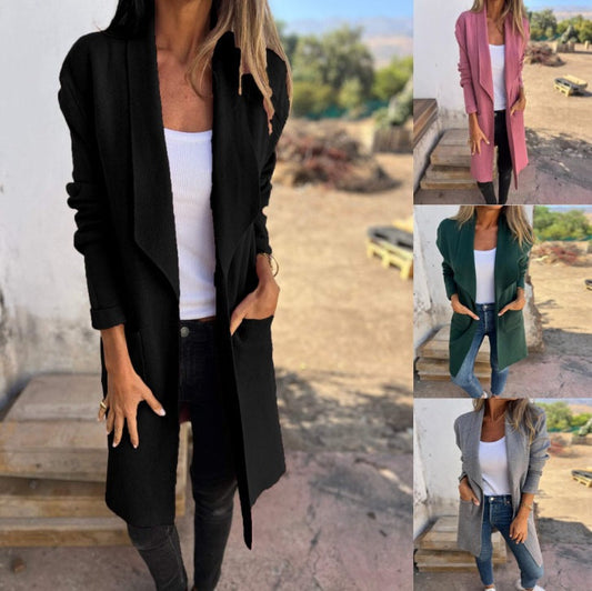 Women's oversized wrap jacket with structured design and elegant details NOVAE