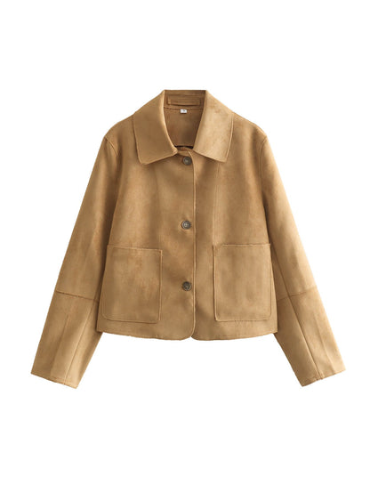 Women's Thin Suede Jacket NOVAE