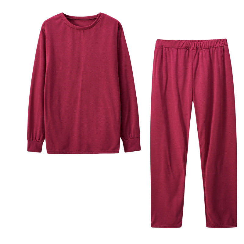 Women's Long Sleeve Pajama Set with Elastic Pants NOVAE