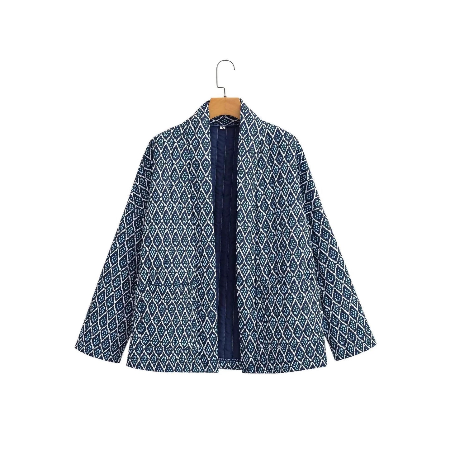 Women's kimono jacket with elegant pattern and relaxed fit NOVAE