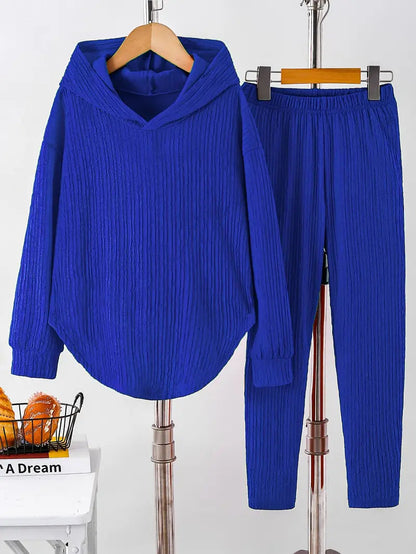 Women's casual sweatshirt and pants set with structured design NOVAE