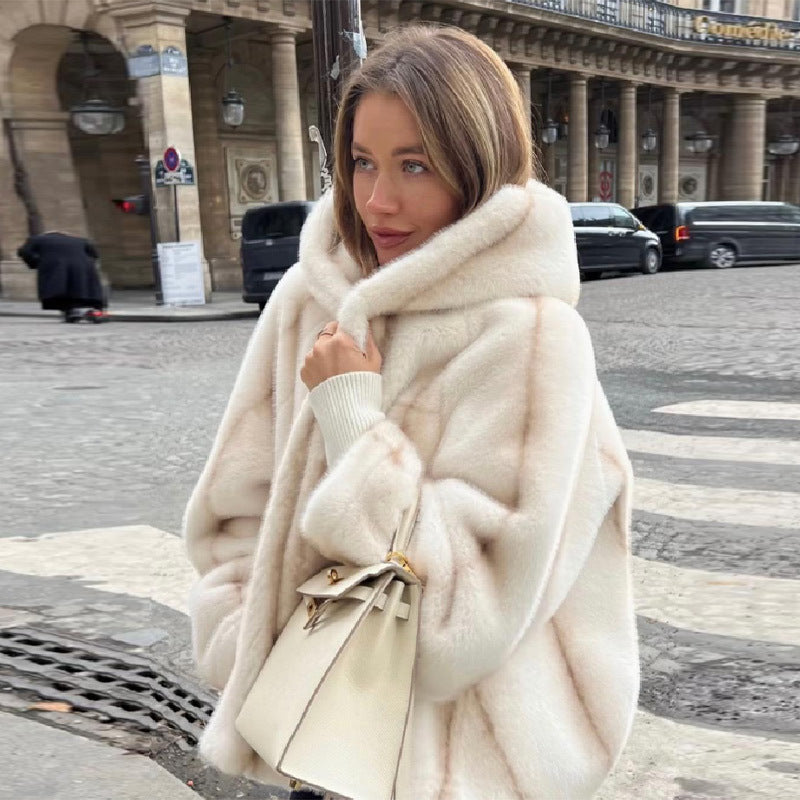 Women's Cozy Oversized Fur Jacket NOVAE