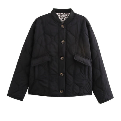 Women's quilted jacket with modern details and practical pockets NOVAE
