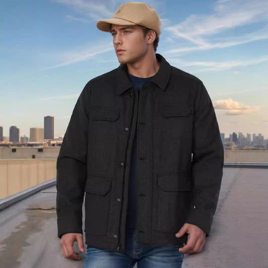 Men's casual flannel jacket NOVAE