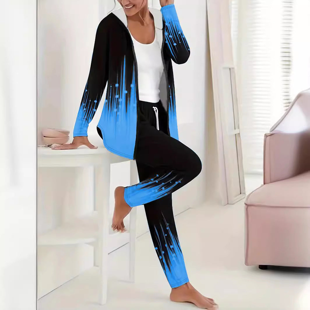 Women's sporty leisure suit with modern gradient details NOVAE