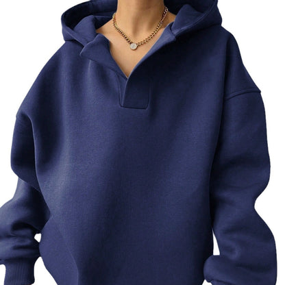 Women's Oversized Hoodie with Unique Collar NOVAE