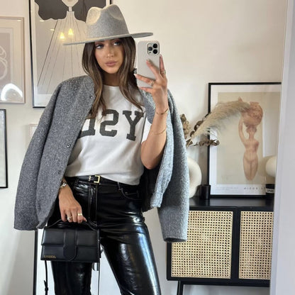 Women's casual oversized jacket made of high-quality fabric NOVAE