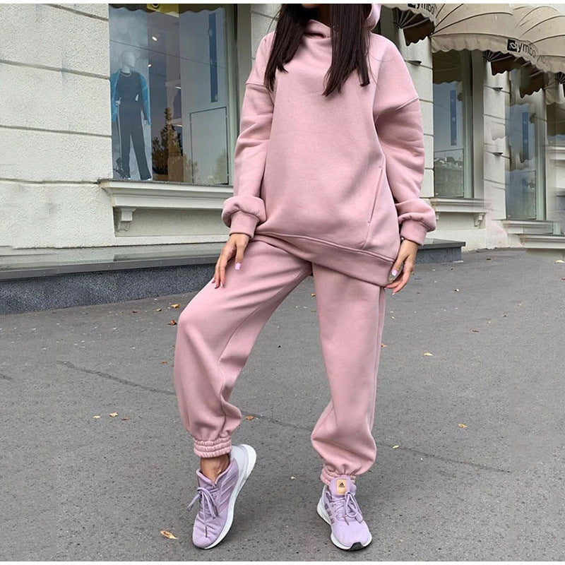 Women's casual jogging suit with soft material and elastic waistband NOVAE