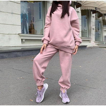 Women's casual jogging suit with soft material and elastic waistband NOVAE