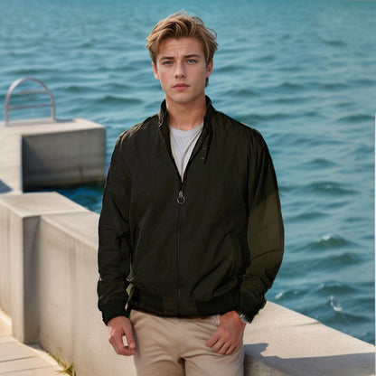 Men's lightweight and functional transitional jacket with high-closing collar NOVAE