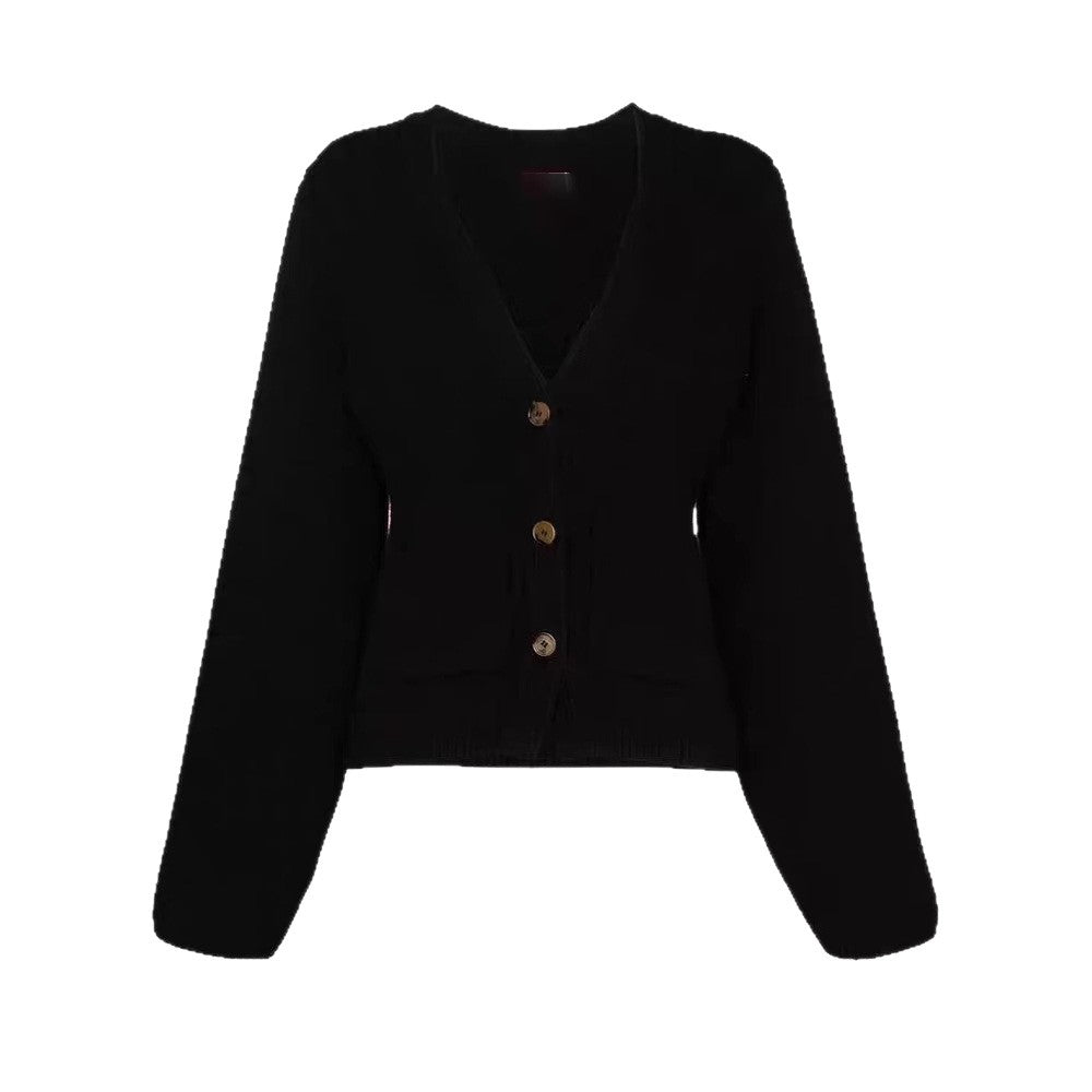 Women's cardigan with a wide cut and decorative buttons NOVAE