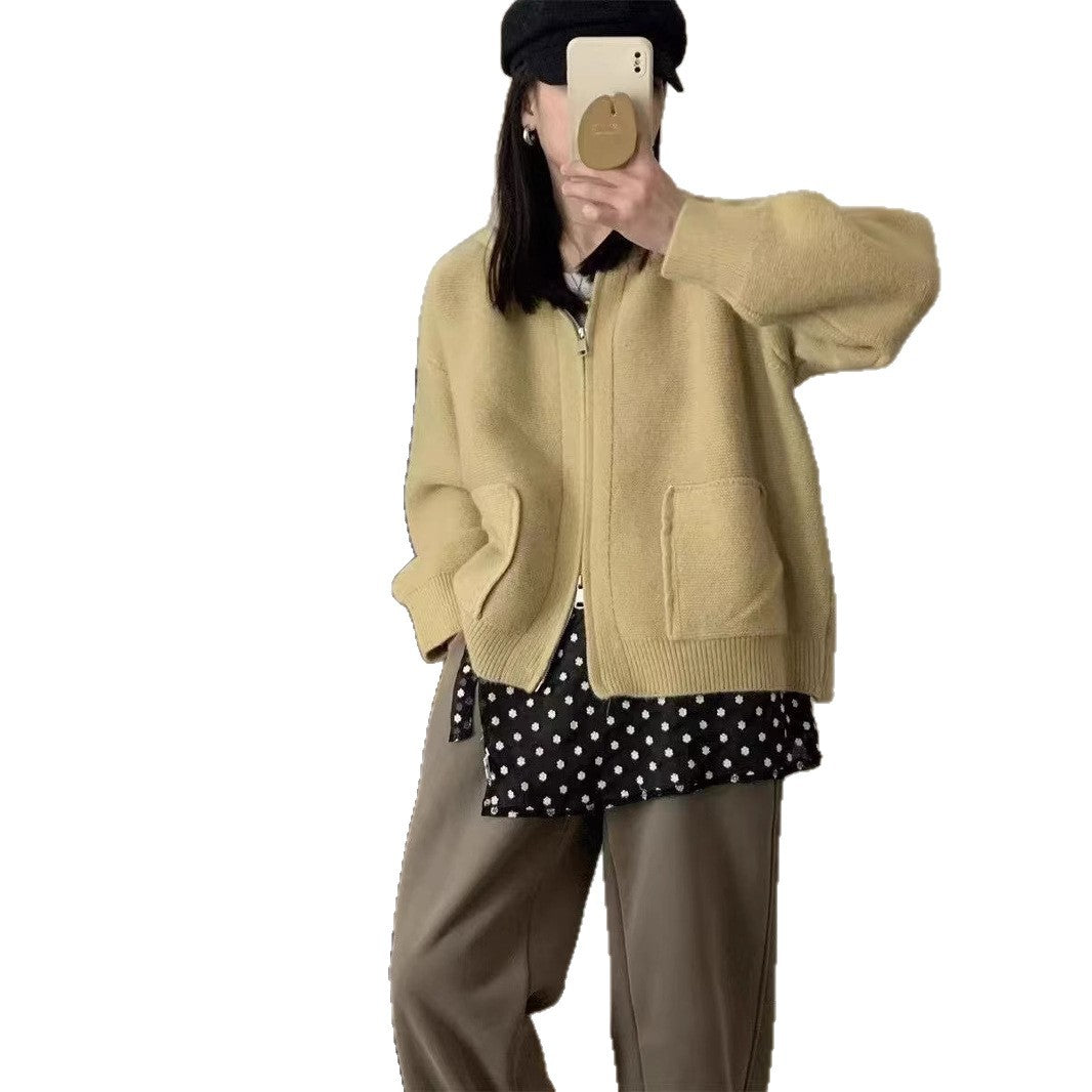 Women's Casual Oversized Cardigan with Hood and Pockets NOVAE